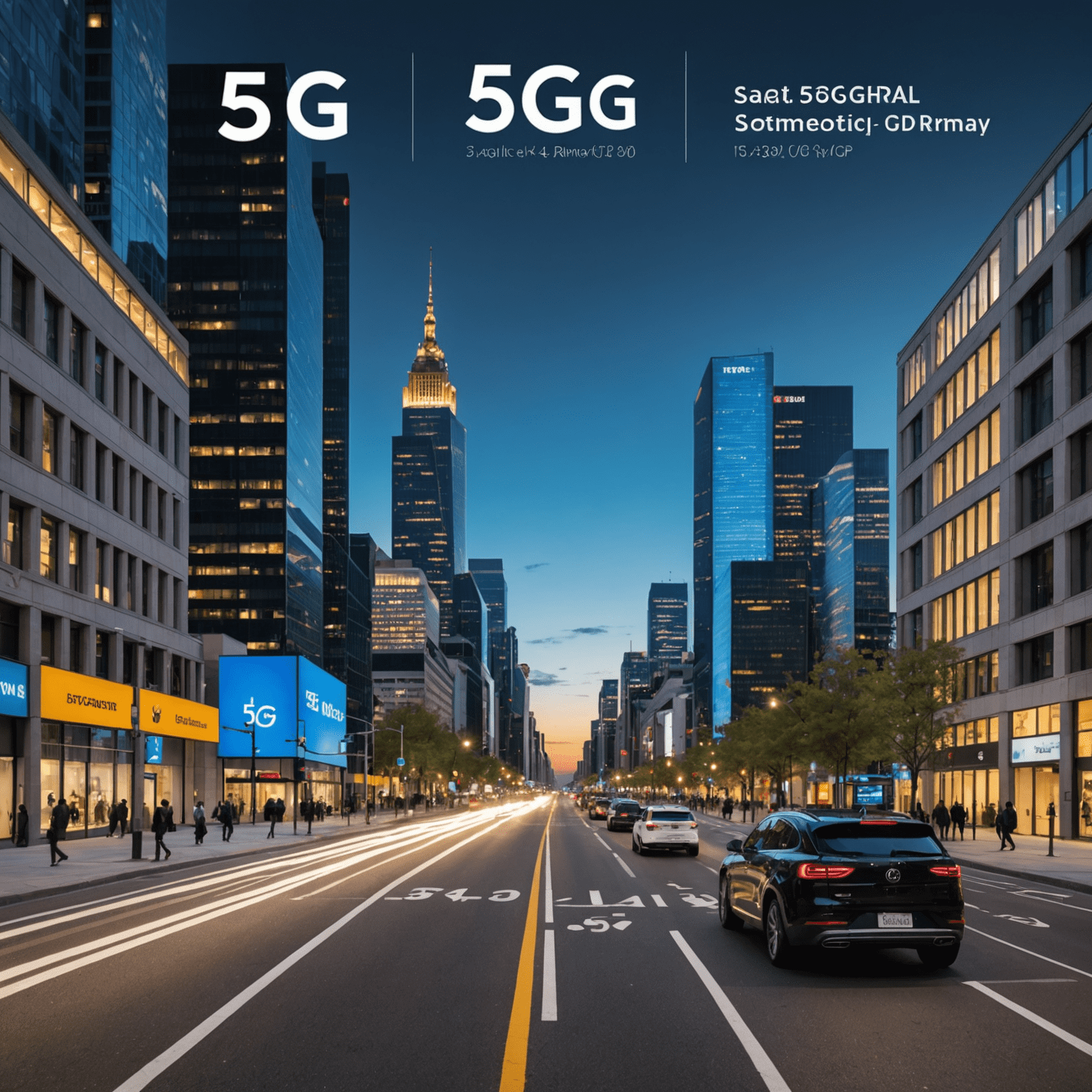 Visual comparison of 5G and 4G networks showing faster speeds and lower latency for 5G